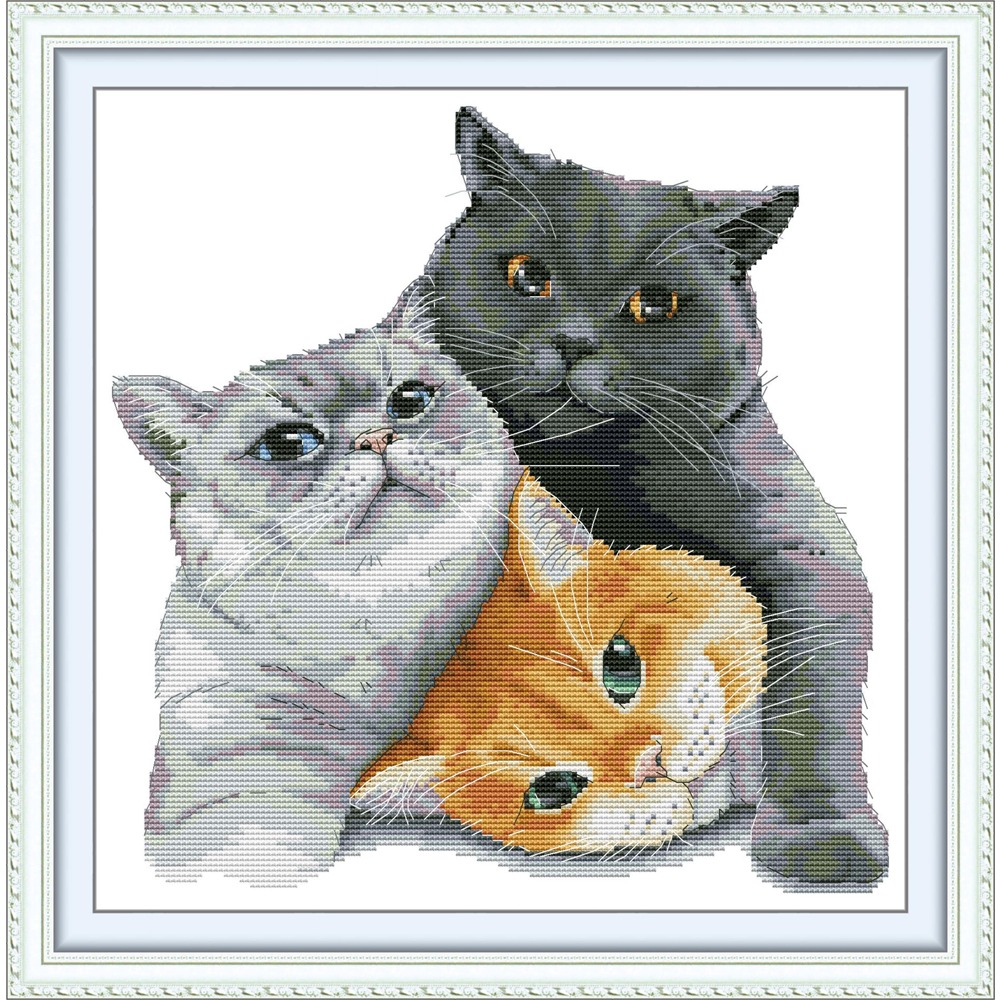 Cotton Embroidery Thread Skeins - Kit per Punto Croce Pre-Stampato Joy