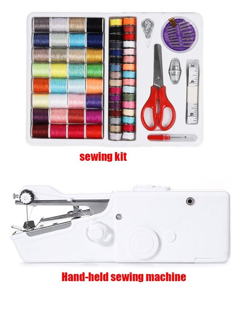 Mini Electric Sewing Machine Handheld - Kit per cucire portatile con macchina