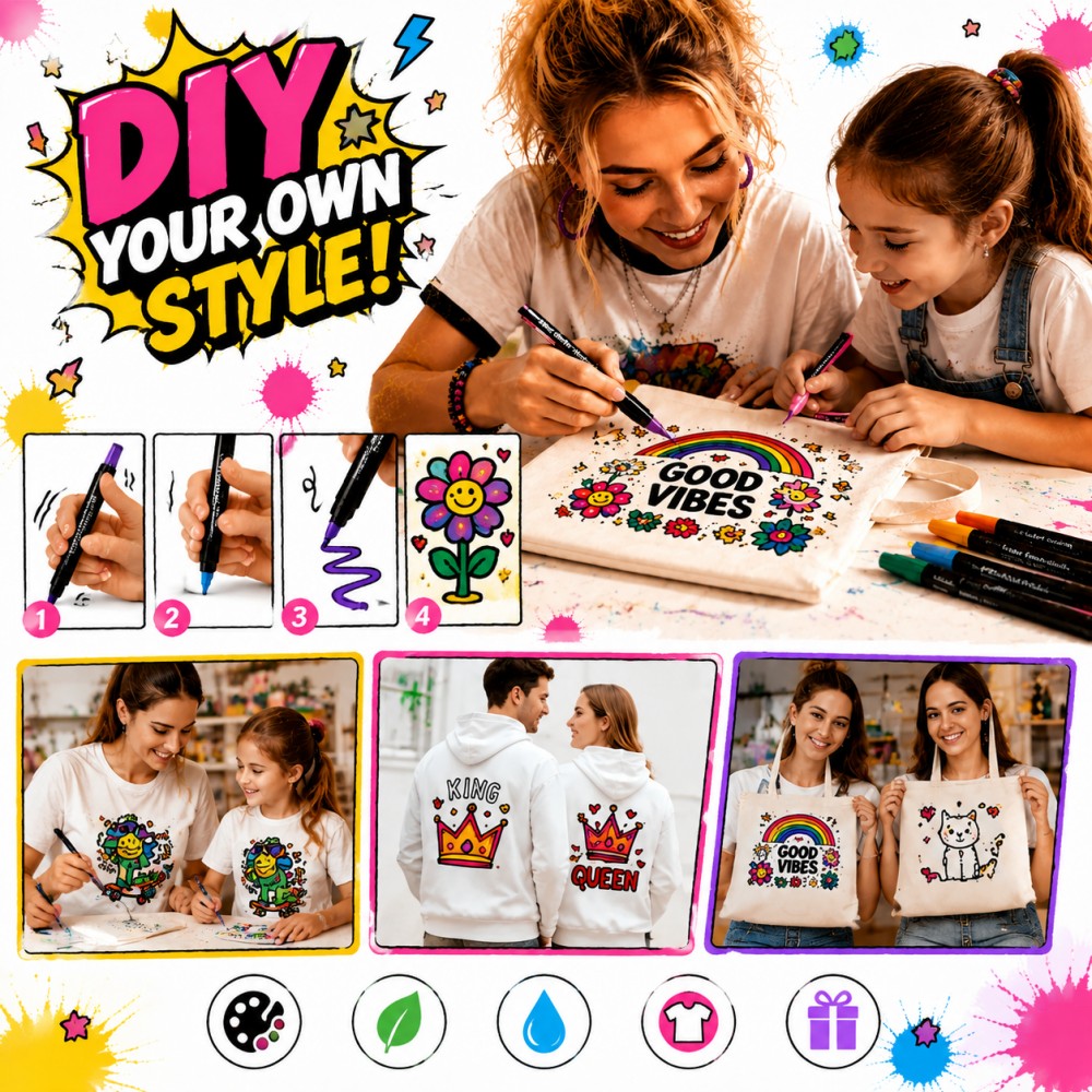Set di pennarelli per tessuti  - Painting Supplies recensione e prezzo