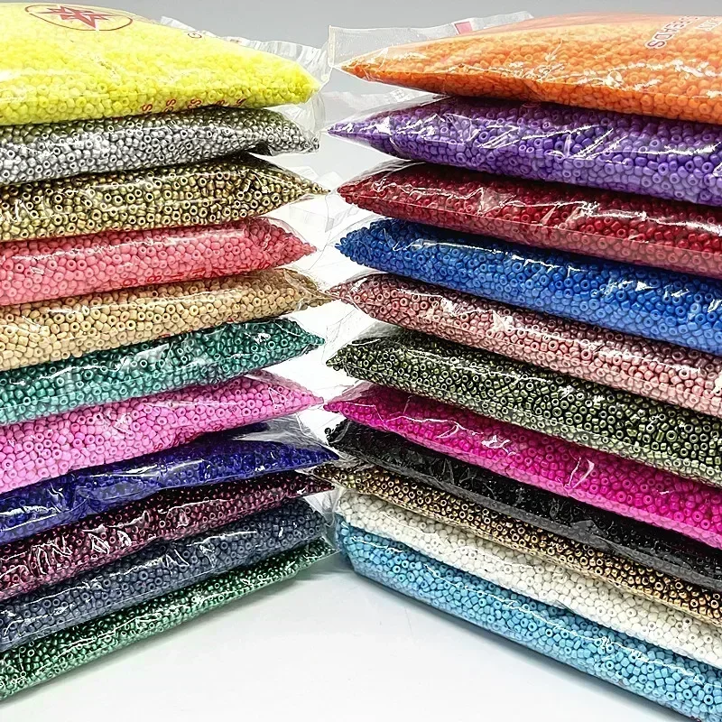 Perline di vetro colorate da 1 - Glass Seed Beads 2Mm Jewelry Making recensione e prezzo