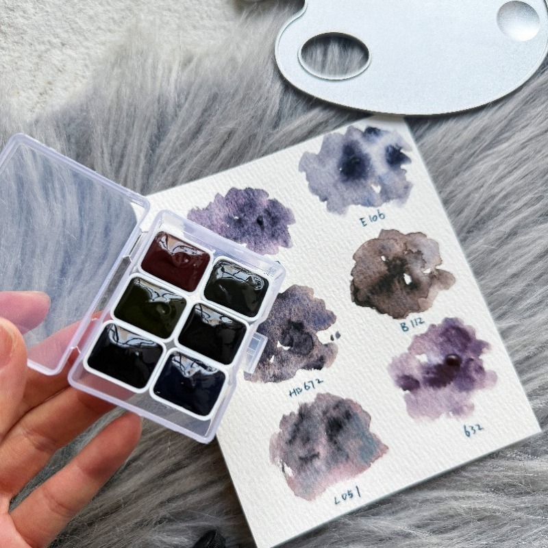 Collezione White Night: 6 Colo - Watercolor Paint Set Solid Pigment recensione e prezzo